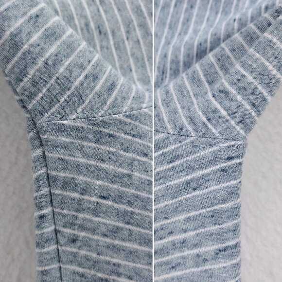 Johnnie-O Skiles Sweater Quarter 1/4 Zip Pullover Striped Soft Men's Large - Picture 10 of 11